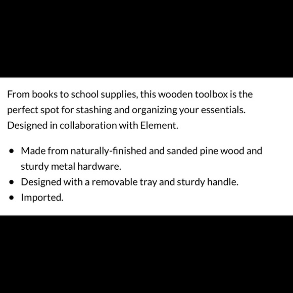 Element Tool Box for Pottery Barn Teen - Picture 6 of 11